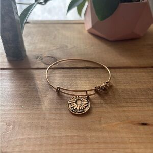 Alex & Ani gold daughter charm bracelet